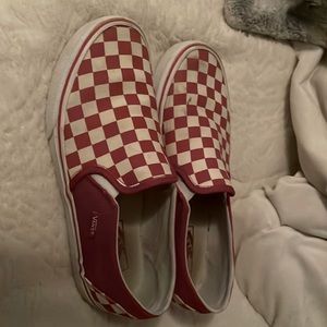 Red checkered vans